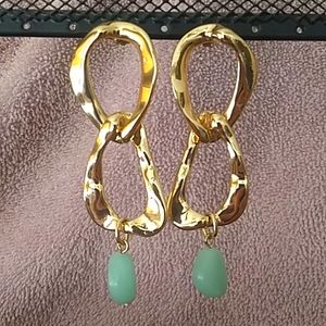 Green Stone Earrings